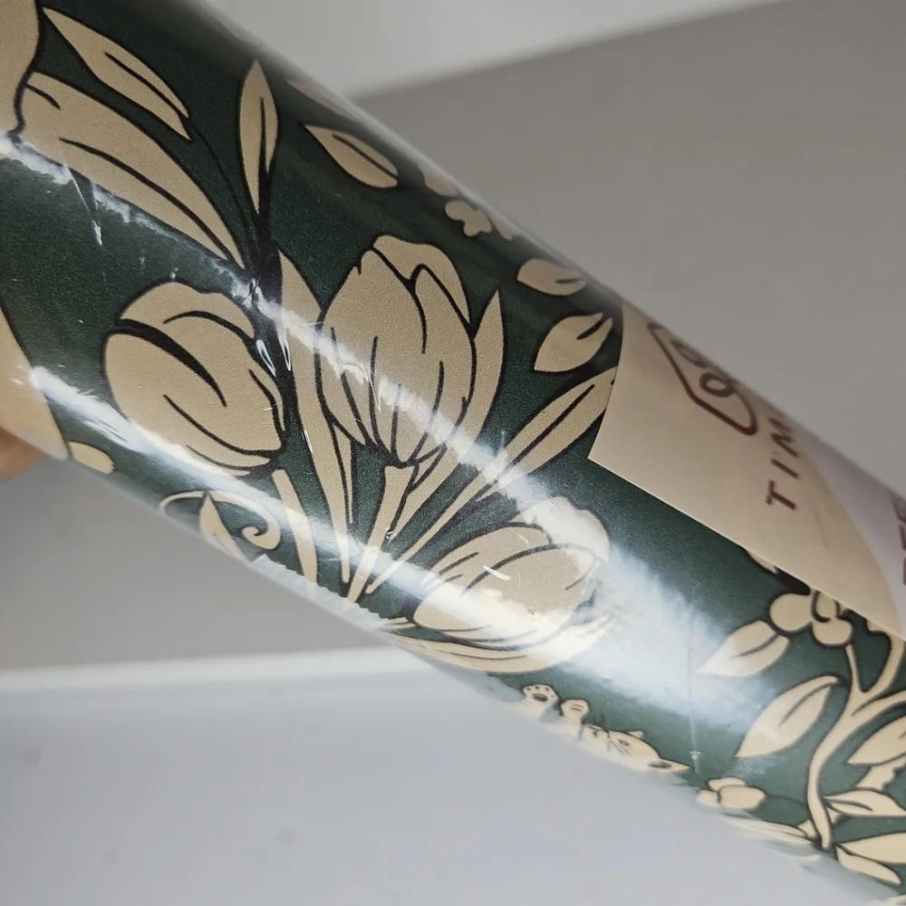 Timeet Green Floral WallpaperPeel & Stick Wallpaper Cute 16.14'x393.7